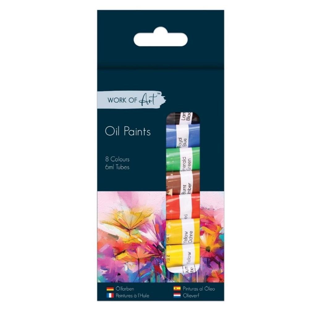 Work Of Art Oil Colour Paints | 8 Pack - Choice Stores
