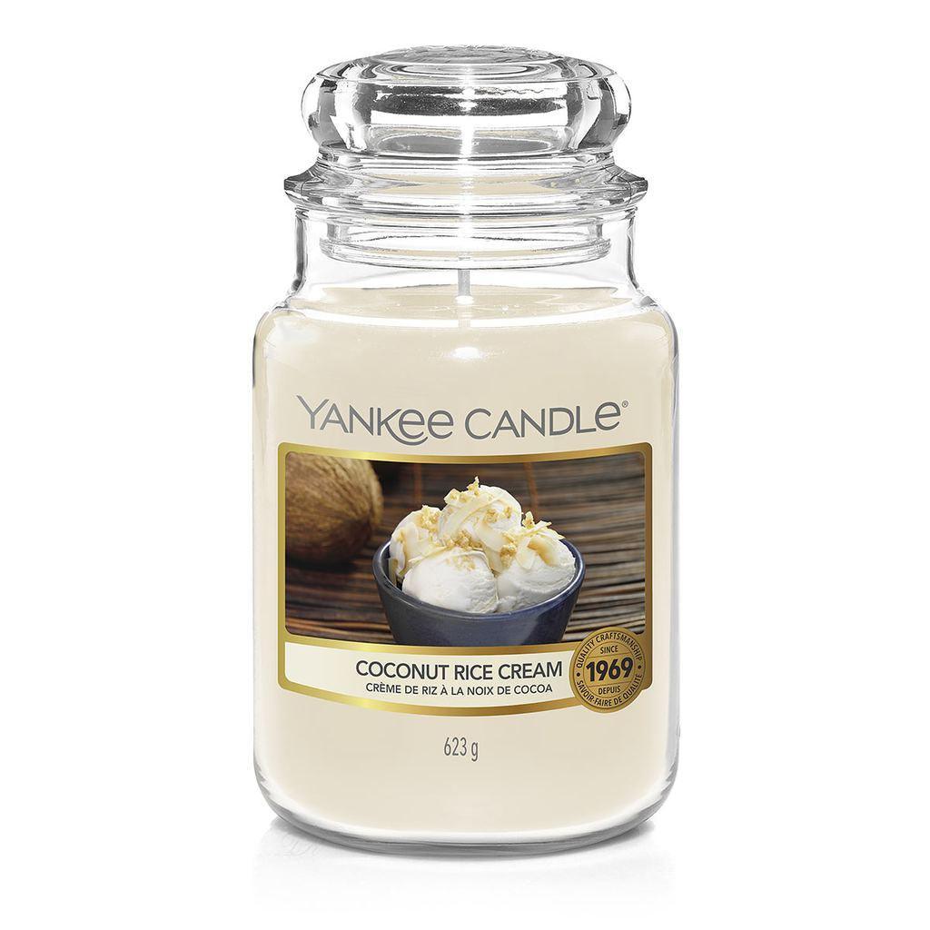 Yankee Candle Coconut Rice Cream | Large Jar 623g | Burn Time: Up to 150 Hours - Choice Stores