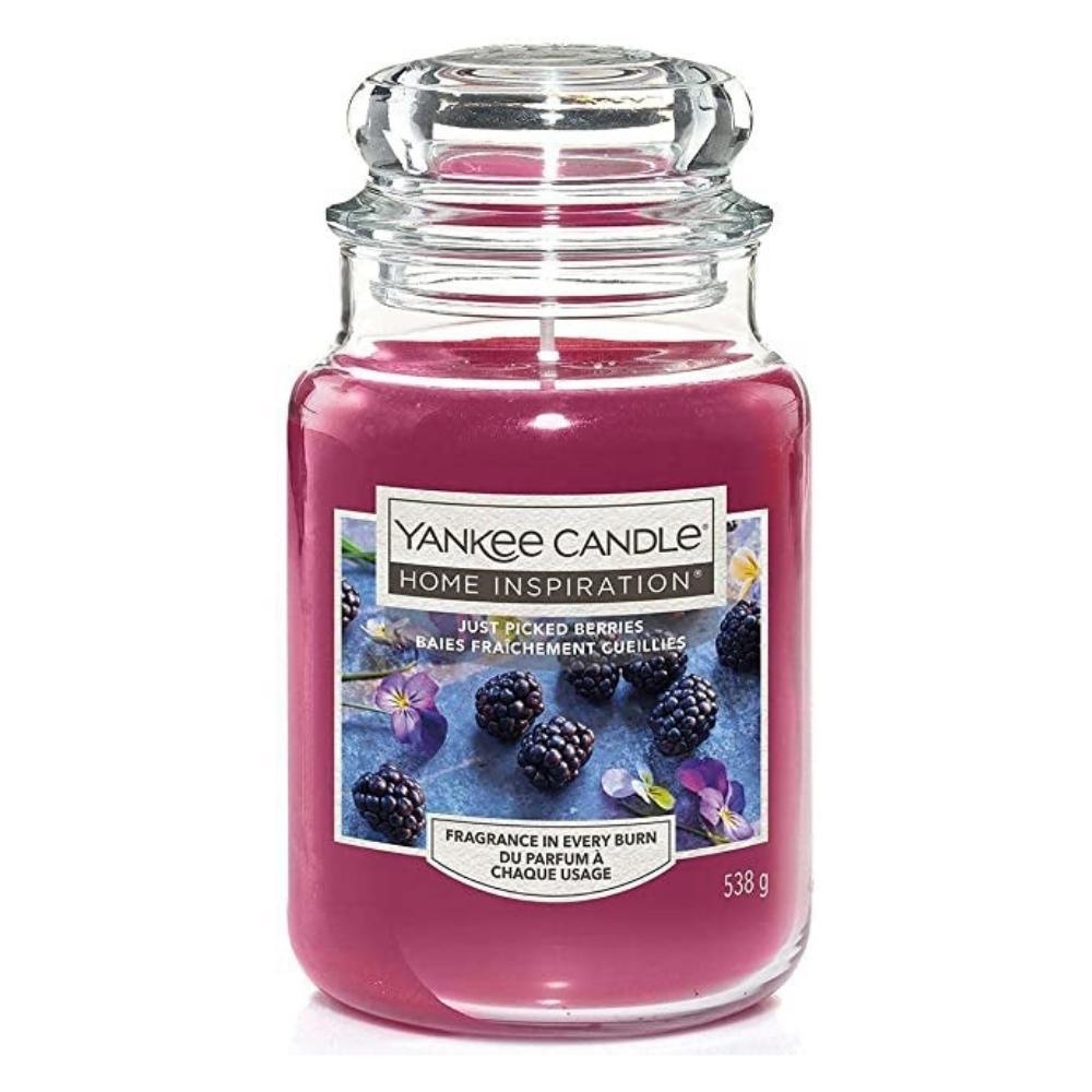 Yankee Candle Just Picked Berries | Large Jar 538g | Burn Time: Up to 125 Hours - Choice Stores