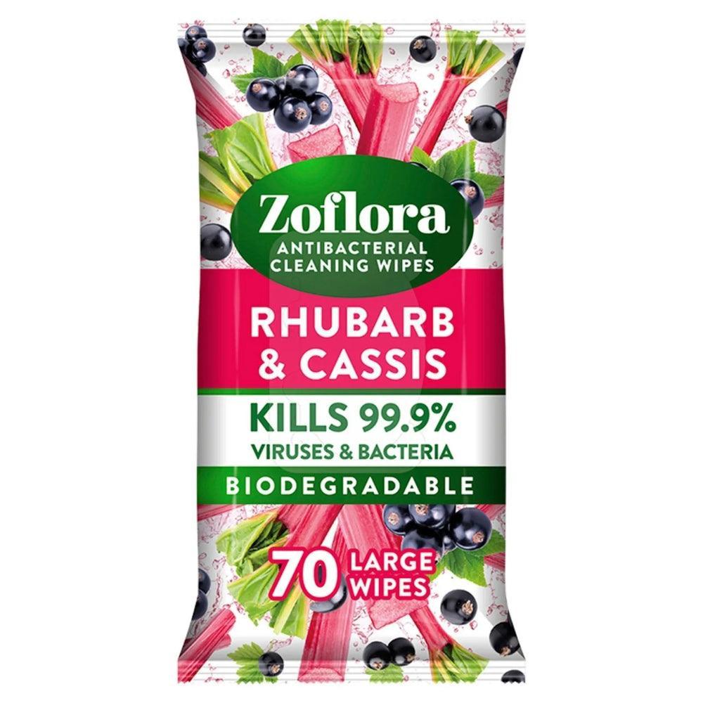 Zoflora Rhubarb & Cassis Multi-Surface Cleaning Wipes | Pack of 70 - Choice Stores