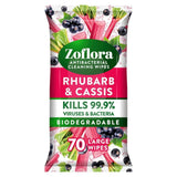 Zoflora Rhubarb & Cassis Multi-Surface Cleaning Wipes | Pack of 70 - Choice Stores