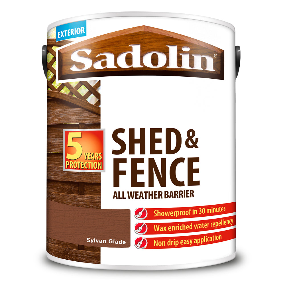sadolin shed and fence all weather barrier sylvan glade
