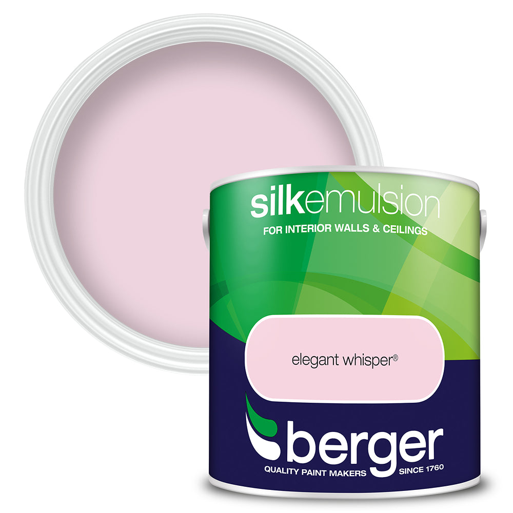 berger walls and ceilings silk emulsion paint  elegant whisper