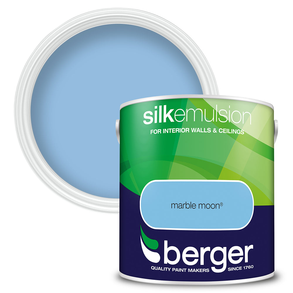 berger walls and ceilings silk emulsion paint  marble moon