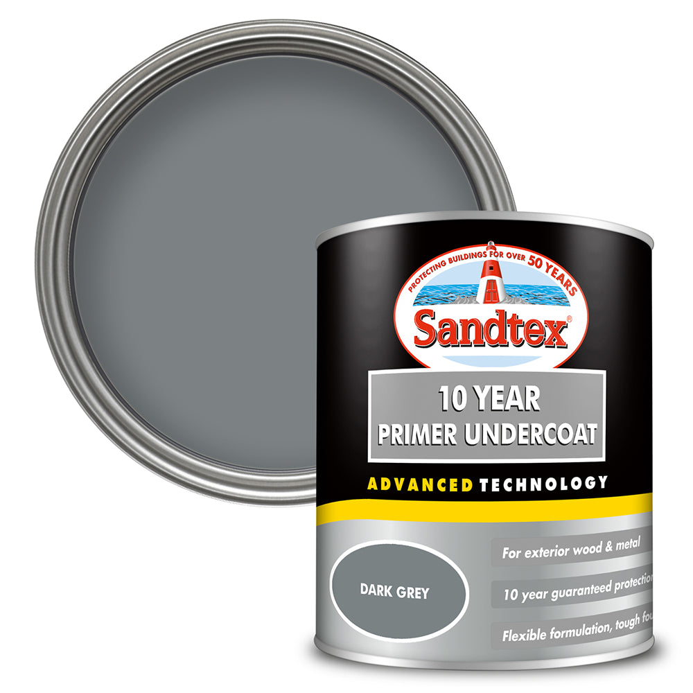 sandtex 10 year wood and metal primer undercoat dark grey