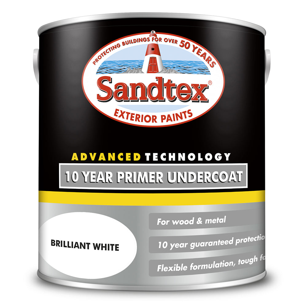 sandtex 10 year wood and metal primer undercoat brilliant white