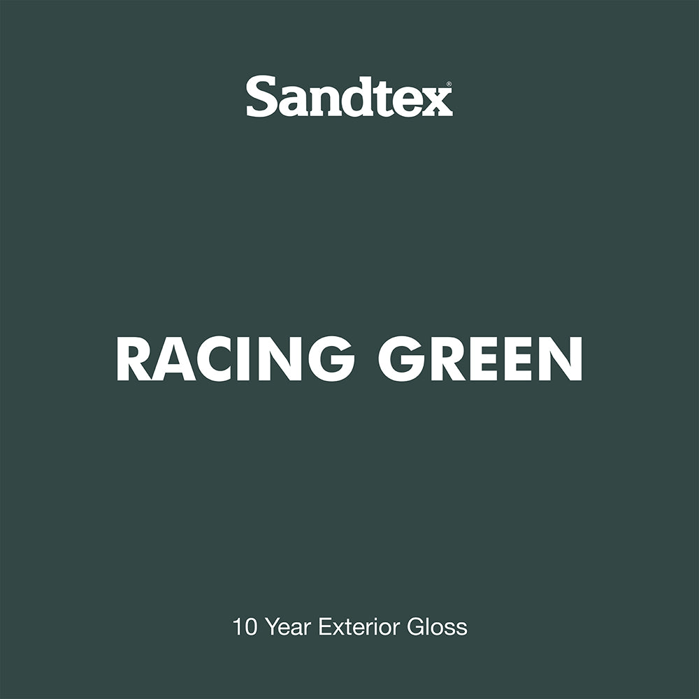 sandtex 10 year exterior gloss metal and wood paint racing green