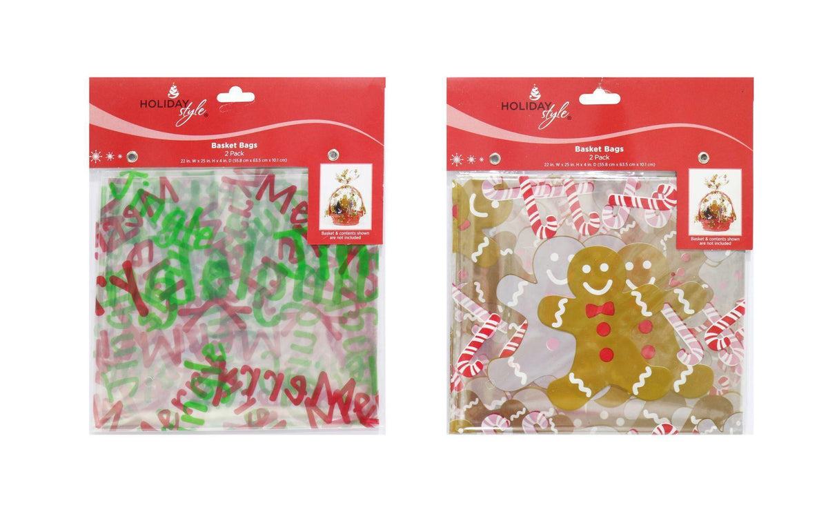 Hamper Bag Printed 2Pk | 2 Assorted | Instore Only - Choice Stores