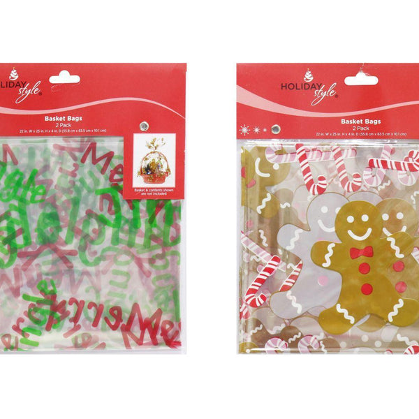 Hamper Bag Printed 2Pk | 2 Assorted | Instore Only - Choice Stores