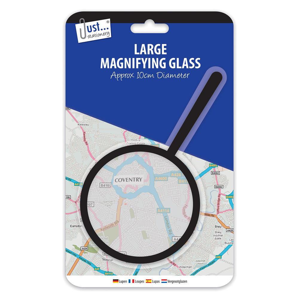 Just Stationery Large Magnifying Glass | 10cm Diameter - Choice Stores