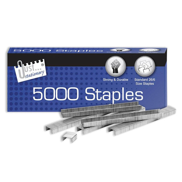 Just Stationery No26 Staples | Pack of 5000 - Choice Stores