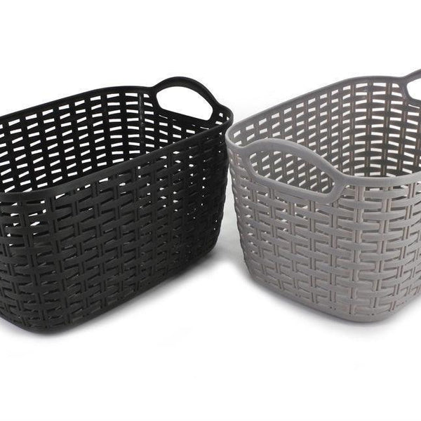 Plastic Storage Basket | 30 x 20 x 17cm | Assorted Colours - Choice Stores