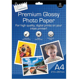 Premium A4 Glossy Photo Paper | Pack of 8 - Choice Stores