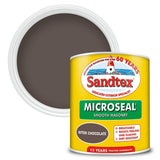 Sandtex Microseal Smooth Masonry Paint | Bitter Chocolate - Choice Stores