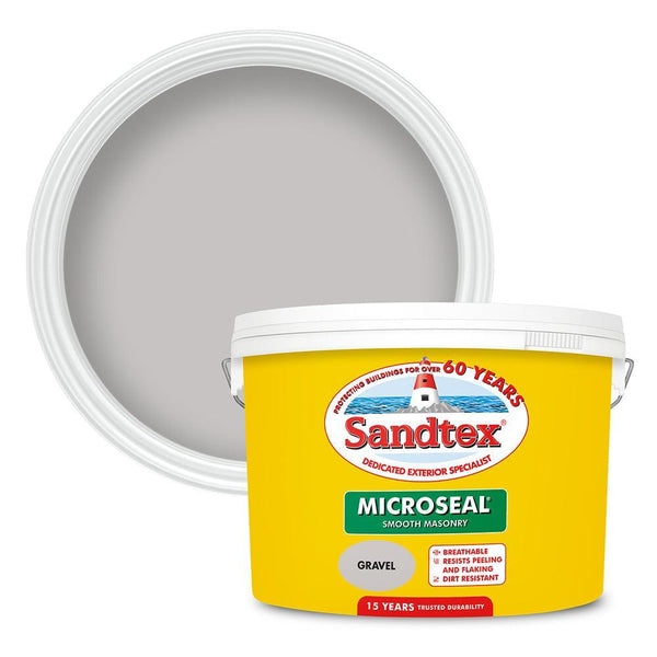 Sandtex Microseal Smooth Masonry Paint | Gravel - Choice Stores