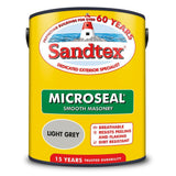 Sandtex Microseal Smooth Masonry Paint | Light Grey - Choice Stores