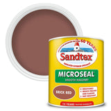Sandtex Microseal Smooth Masonry Paint | Red Brick - Choice Stores