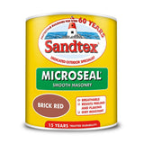 Sandtex Microseal Smooth Masonry Paint | Red Brick - Choice Stores