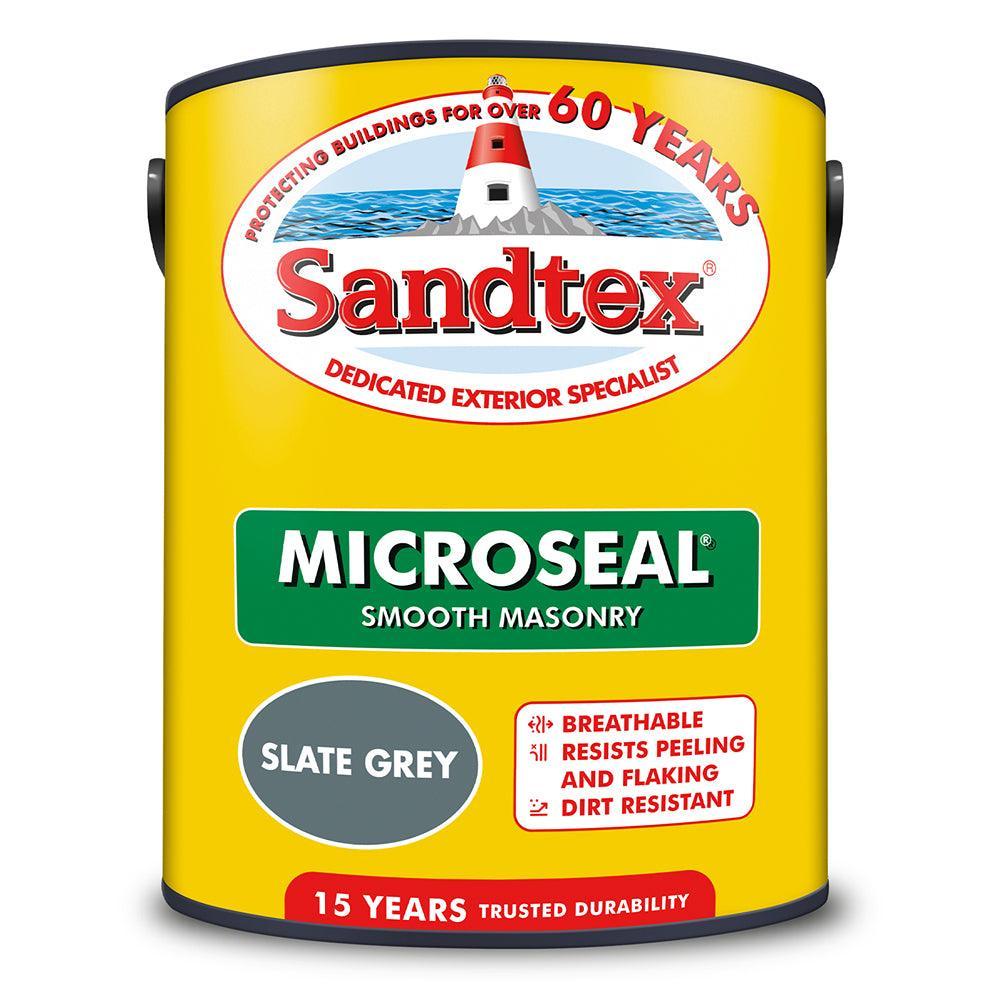 Sandtex Microseal Smooth Masonry Paint | Slate Grey - Choice Stores