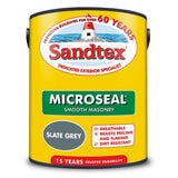 Sandtex Microseal Smooth Masonry Paint | Slate Grey - Choice Stores