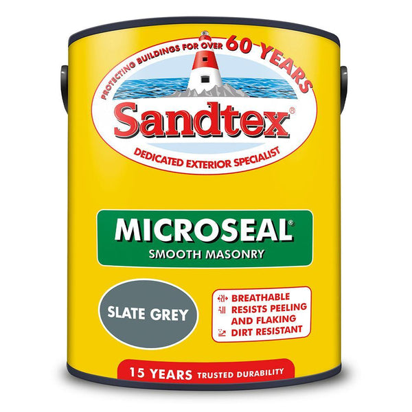 Sandtex Microseal Smooth Masonry Paint | Slate Grey - Choice Stores