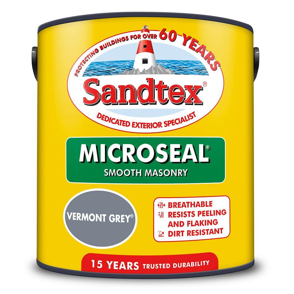 Sandtex Microseal Smooth Masonry Paint | Vermont Grey - Choice Stores