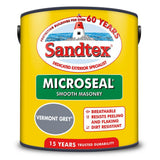 Sandtex Microseal Smooth Masonry Paint | Vermont Grey - Choice Stores