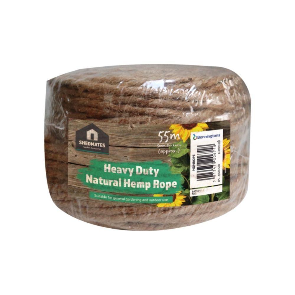 Shedmates Heavy Duty Natural Hemp Rope | 55m - Choice Stores