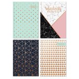Tallon A5 Hardback Notebook Copper Foil Typography | 4 Assorted - Choice Stores