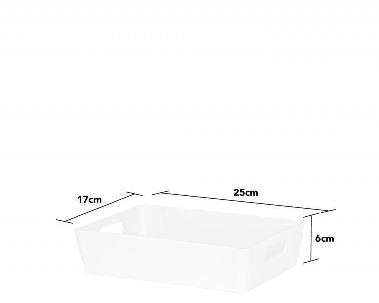 Wham Rectangular Studio Storage Basket 4.01 | 25cm x 17cm x 6cm - Choice Stores